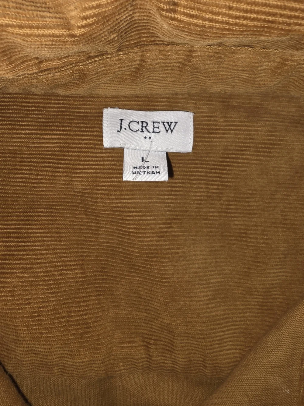 J.Crew Women's Large Brown Corduroy Button Front Shirt Jacket Shacket Oversized